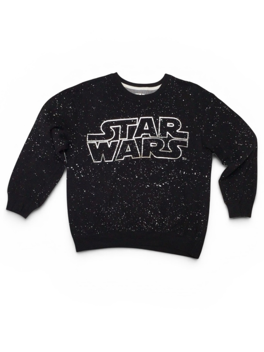 Star Wars Lucasfilm Women's Black Galaxy Crewneck Sweatshirt Small